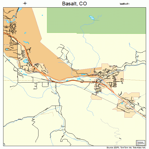 Basalt, CO street map