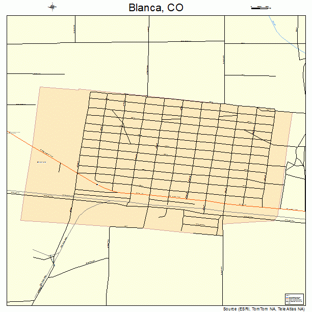 Blanca, CO street map