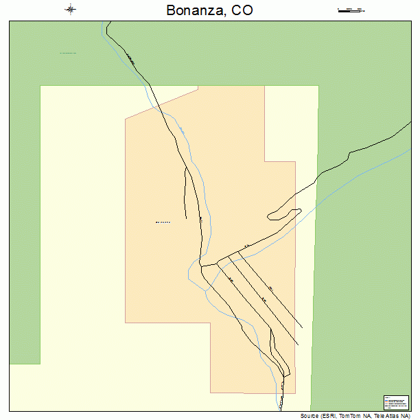 Bonanza, CO street map