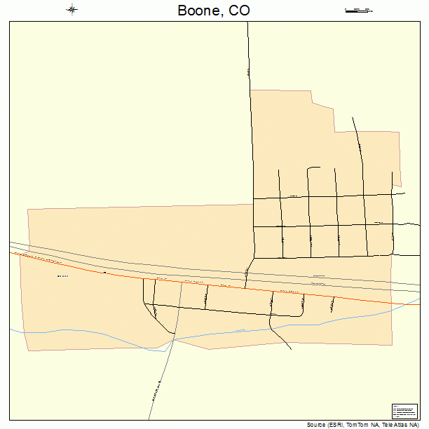Boone, CO street map