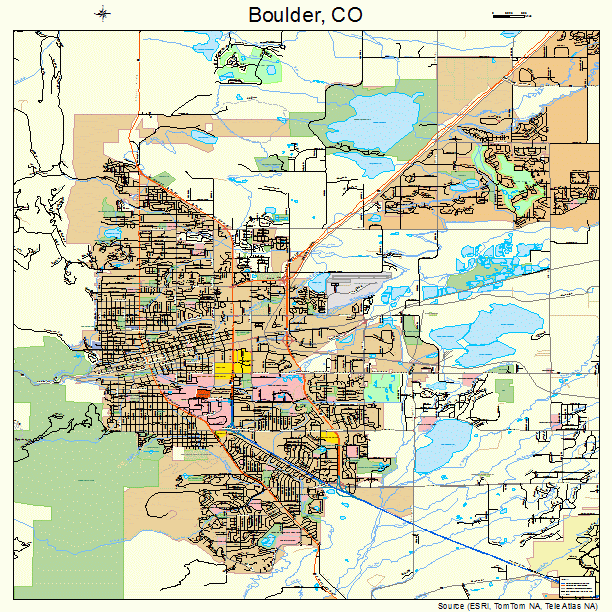 Boulder, CO street map