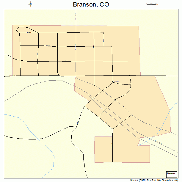 Branson, CO street map