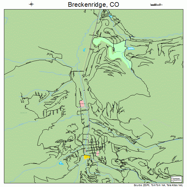 Breckenridge, CO street map