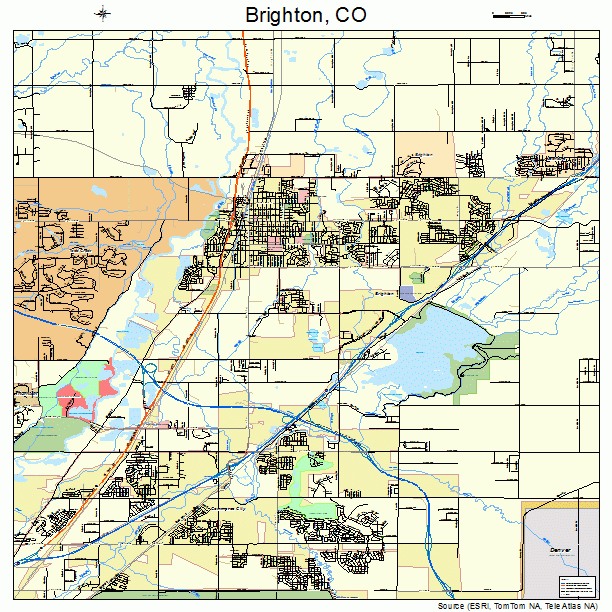 Brighton Colorado Street Map 0808675
