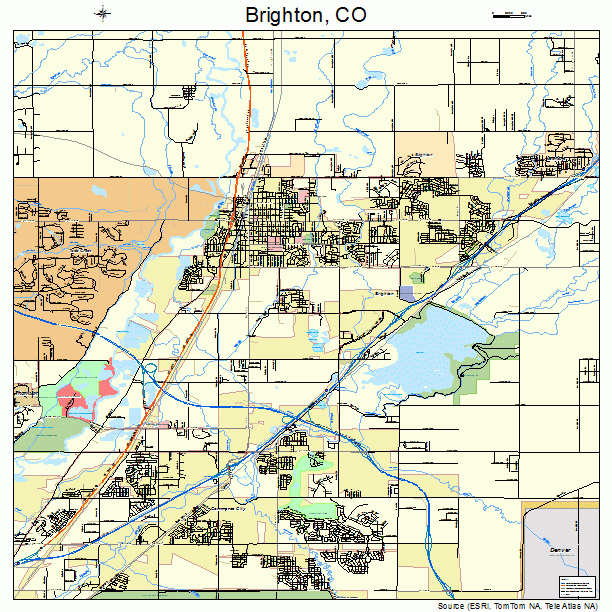 Brighton, CO street map