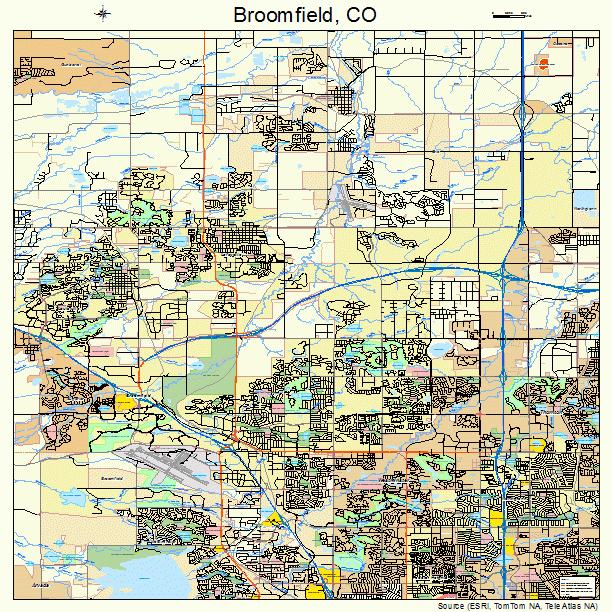 Broomfield, CO street map