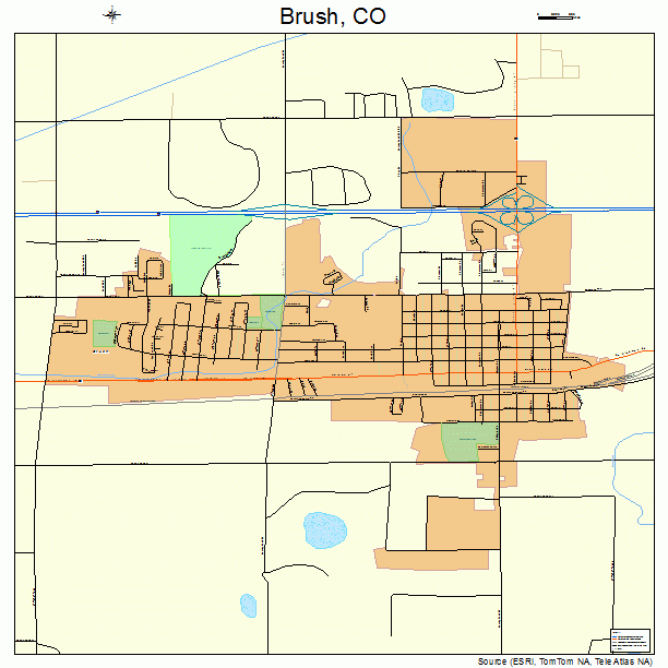 Brush, CO street map