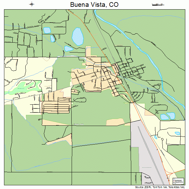 Buena Vista, CO street map
