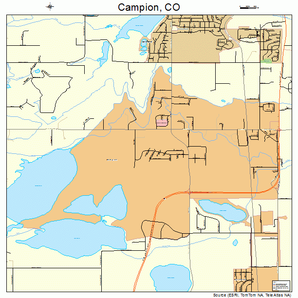 Campion, CO street map