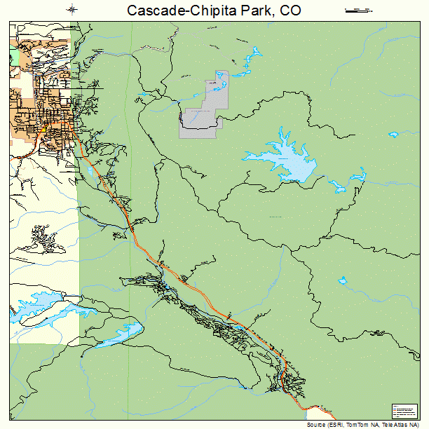 Cascade-Chipita Park, CO street map