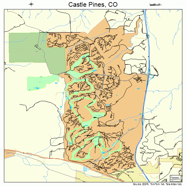 Castle Pines, CO street map