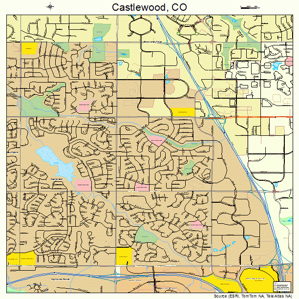 Castlewood, CO street map