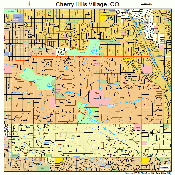 Cherry Hills Village, CO street map