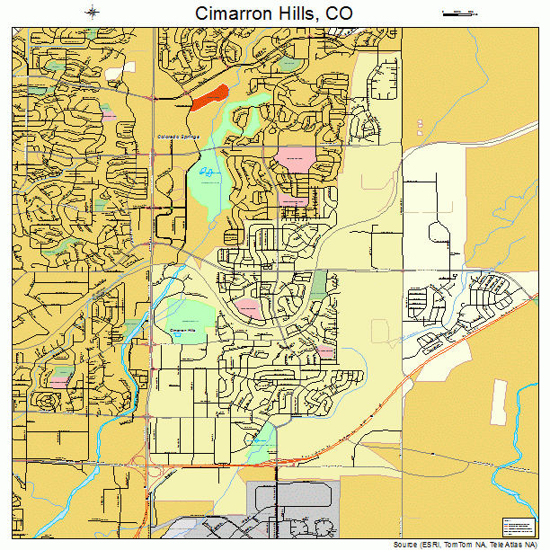 Cimarron Hills, CO street map