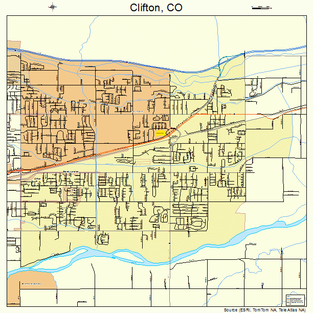 Clifton, CO street map