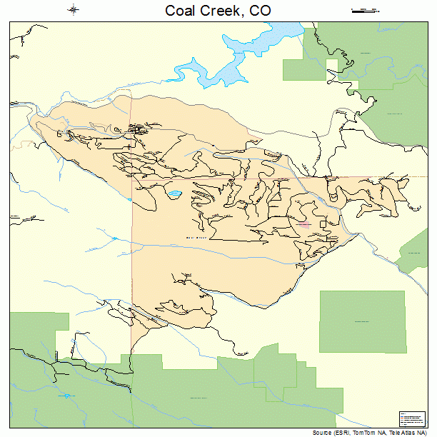 Coal Creek, CO street map