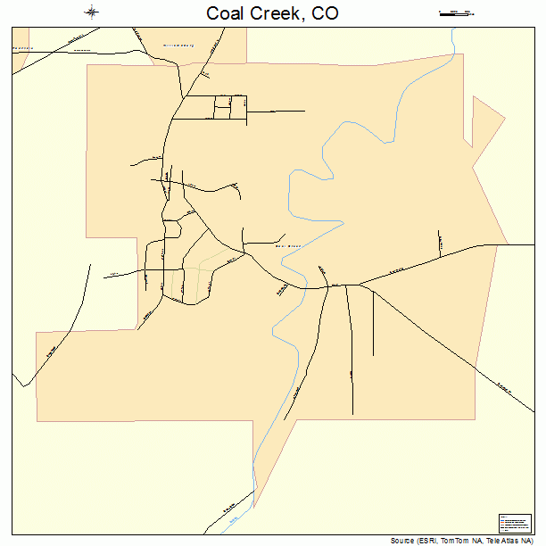 Coal Creek, CO street map