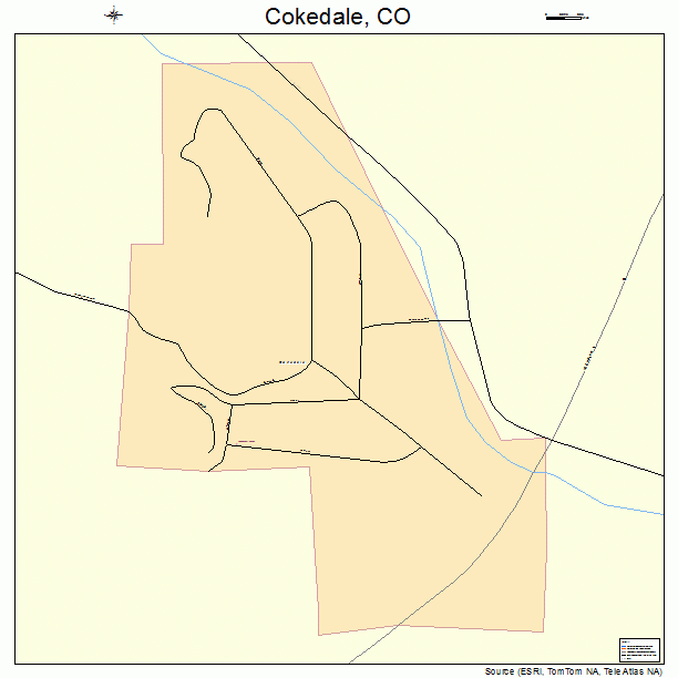 Cokedale, CO street map