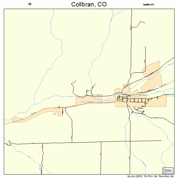 Collbran, CO street map