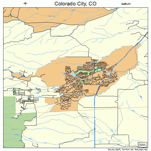 Colorado City, CO street map