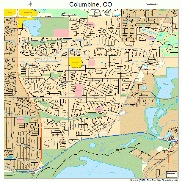 Columbine, CO street map