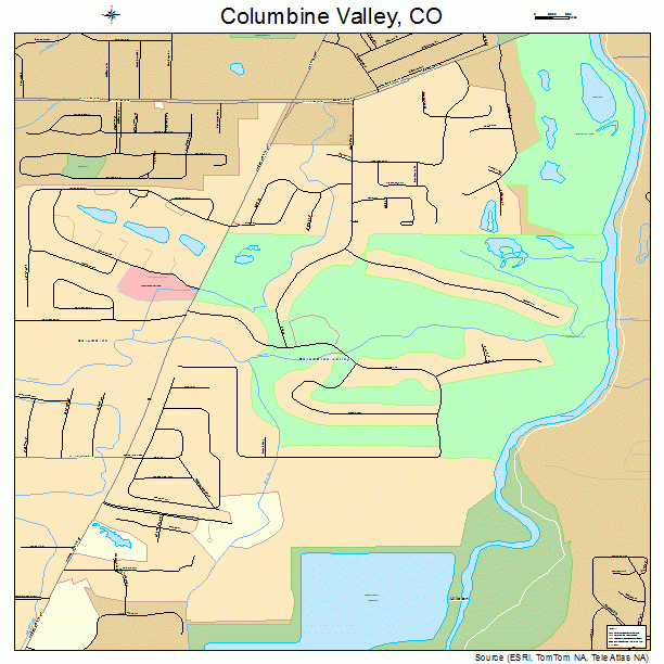 Columbine Valley, CO street map