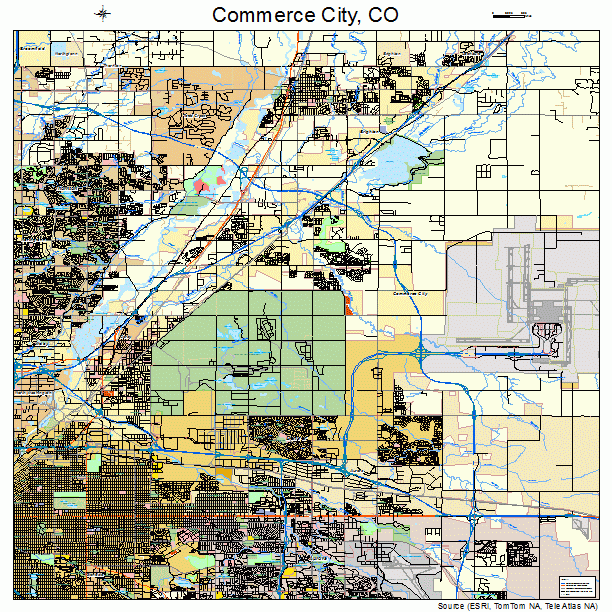 Commerce City, CO street map