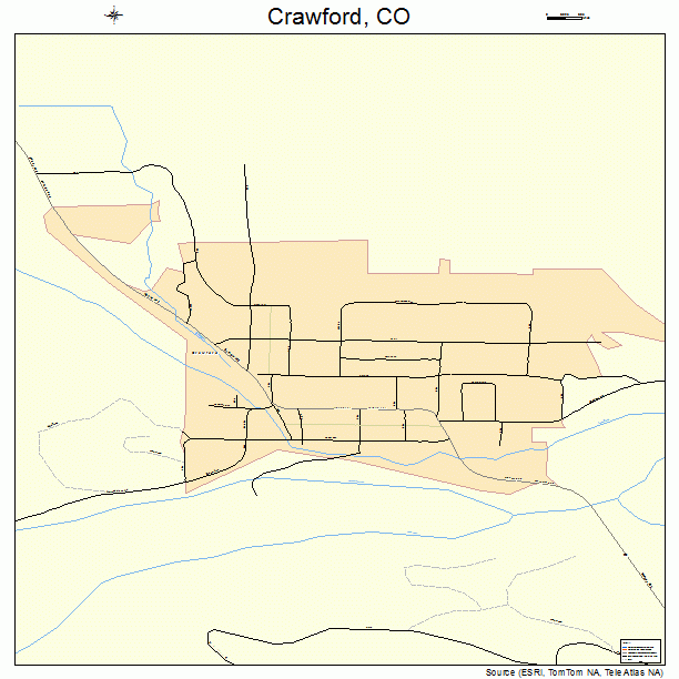 Crawford, CO street map