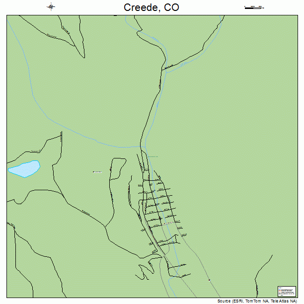 Creede, CO street map