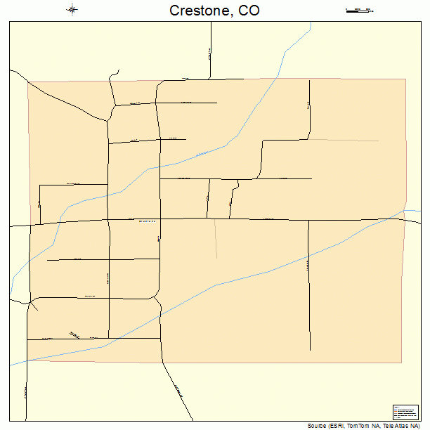 Crestone, CO street map
