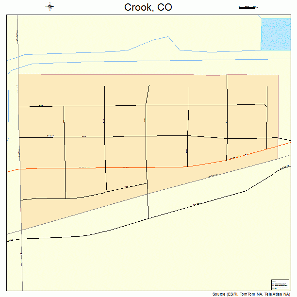Crook, CO street map
