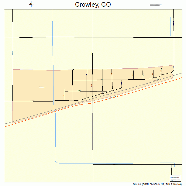 Crowley, CO street map