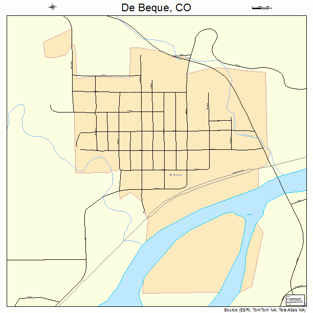 De Beque, CO street map