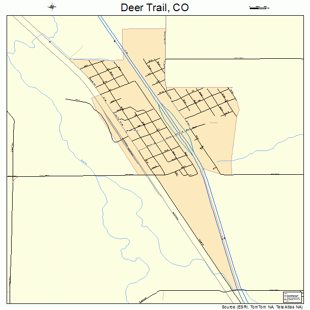 Deer Trail, CO street map