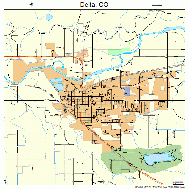 Delta, CO street map