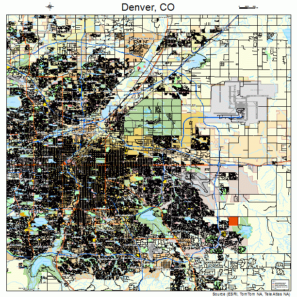 Denver, CO street map