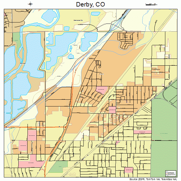 Derby, CO street map