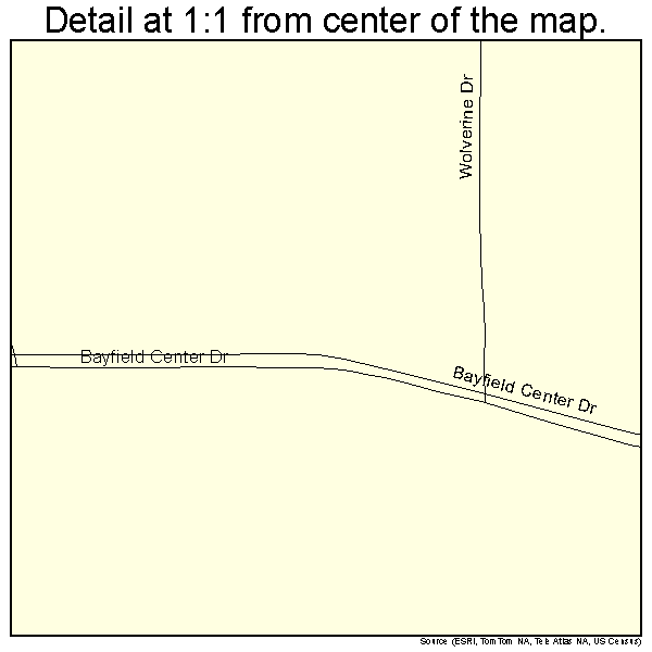 Bayfield, Colorado road map detail