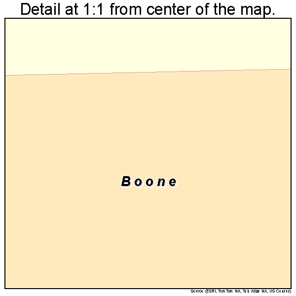 Boone, Colorado road map detail