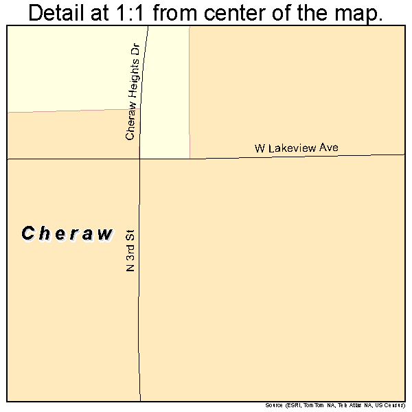 Cheraw, Colorado road map detail