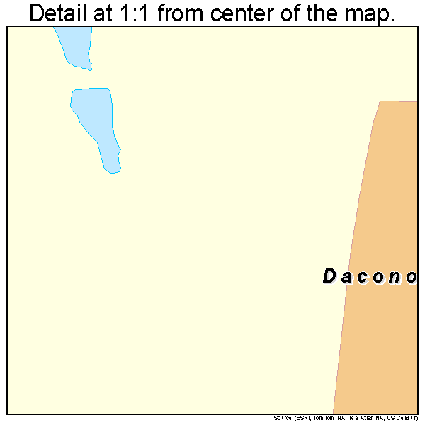 Dacono, Colorado road map detail
