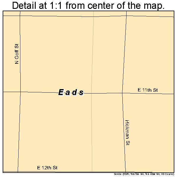 Eads, Colorado road map detail