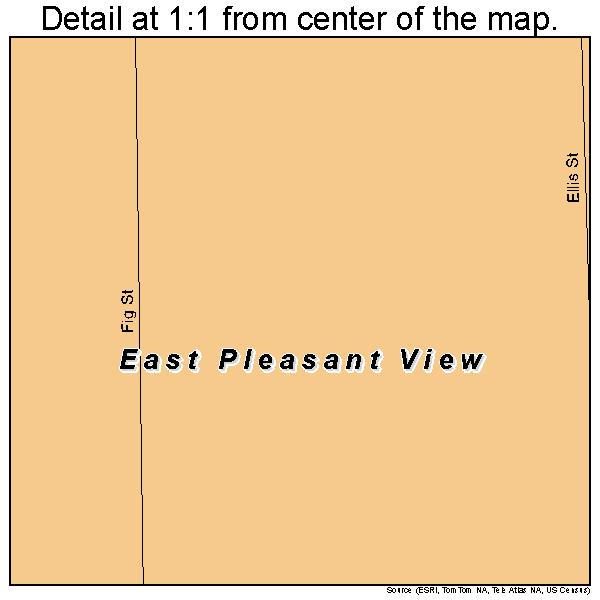 East Pleasant View, Colorado road map detail