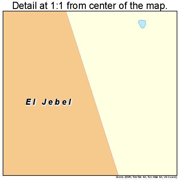 El Jebel, Colorado road map detail
