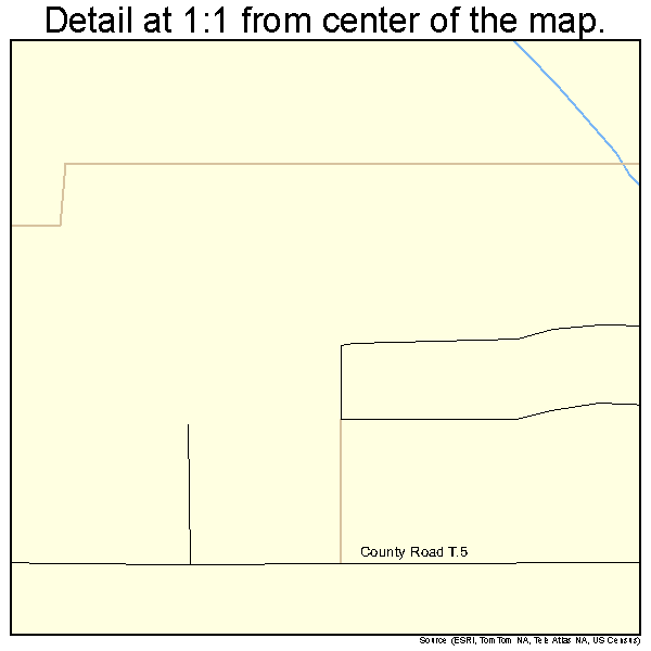 Fort Morgan, Colorado road map detail