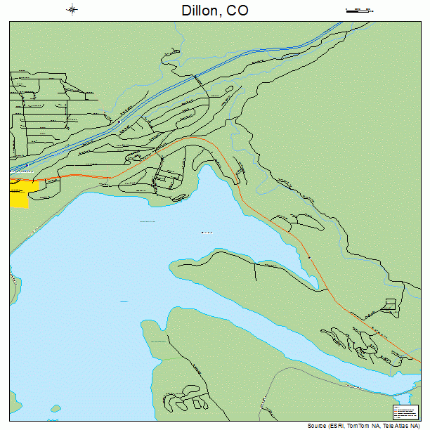 Dillon, CO street map