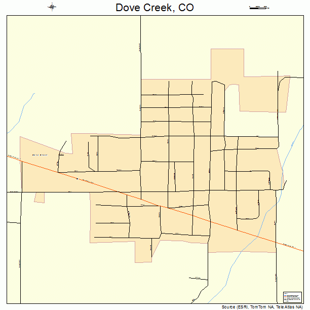 Dove Creek, CO street map