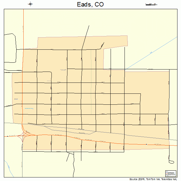 Eads, CO street map
