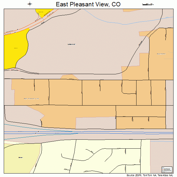 East Pleasant View, CO street map