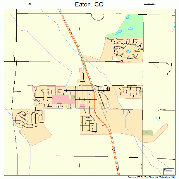 Eaton, CO street map